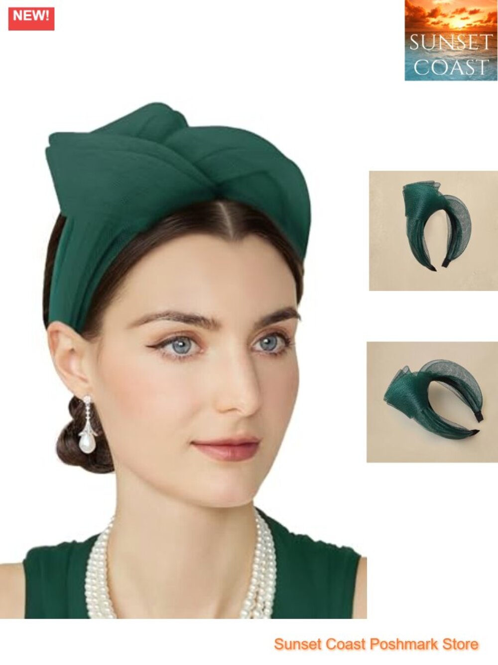 Tulle Knot Fascinator Headband Tea Party Derby Hat